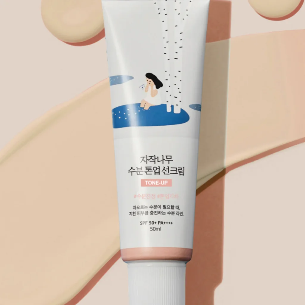 Round lab birch moisture tone-up sunscreen 50ml