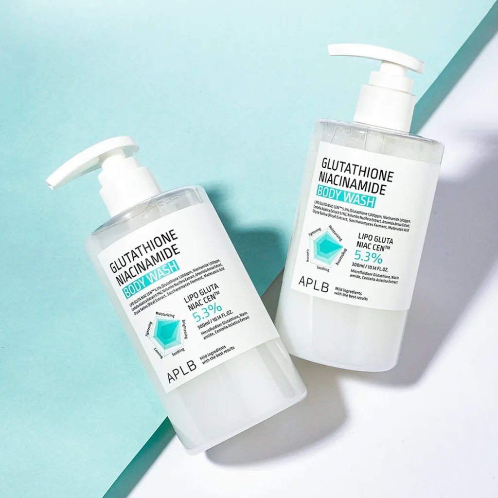 Aplb glutathione niacinamide body wash 300ml
