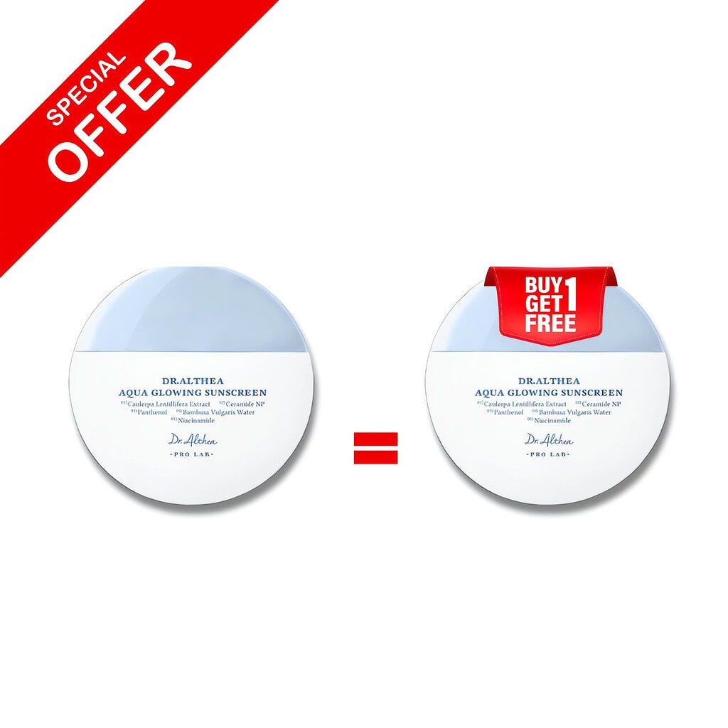 Buy1 get1 free dr. Althea aqua glowing sunscreen 45ml