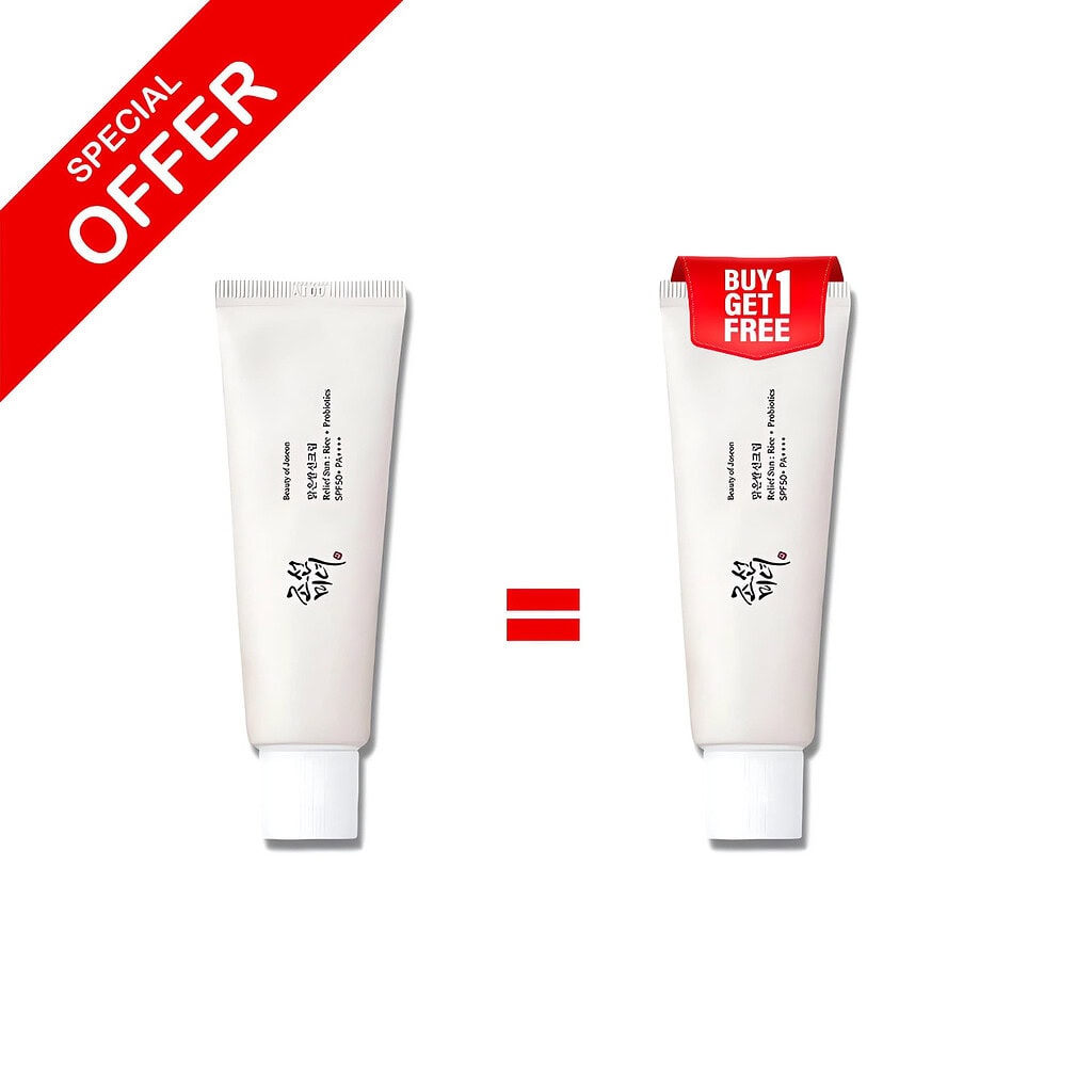 Buy 1 get 1 free beauty of joseon relief sun rice + probiotics 50ml