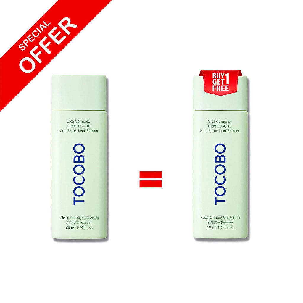 Buy 1 get 1 free tocobo cica calming sun serum 50ml