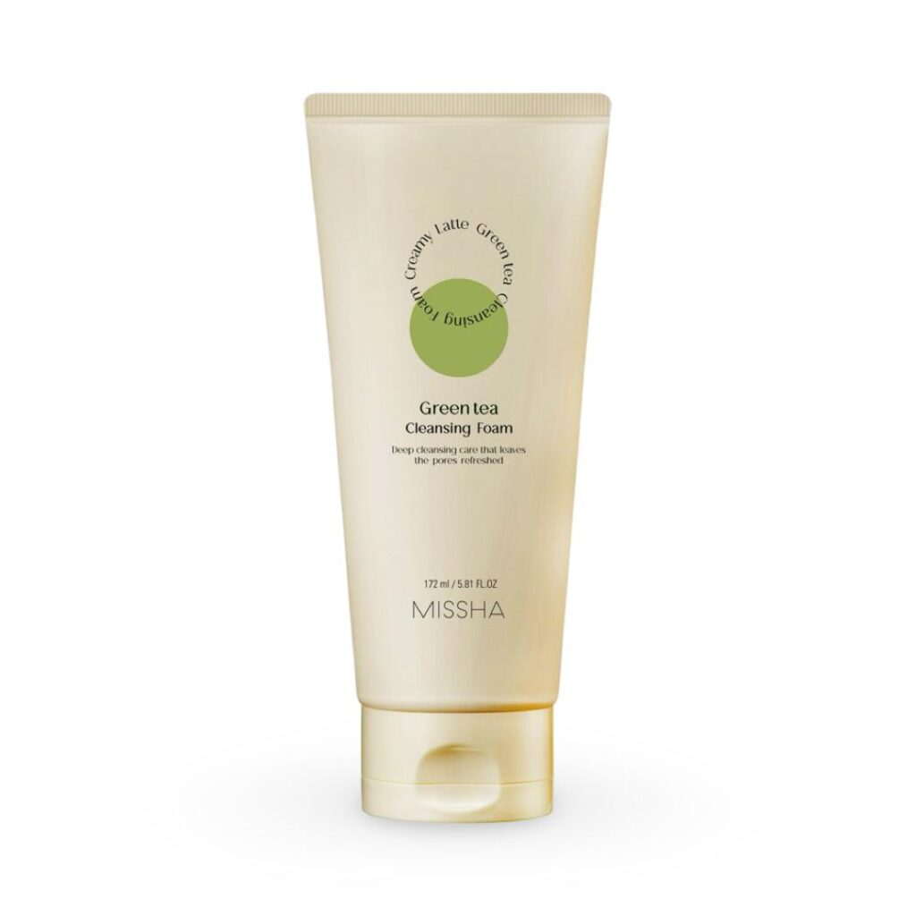 Missha creamy latte green tea cleansing foam 172ml