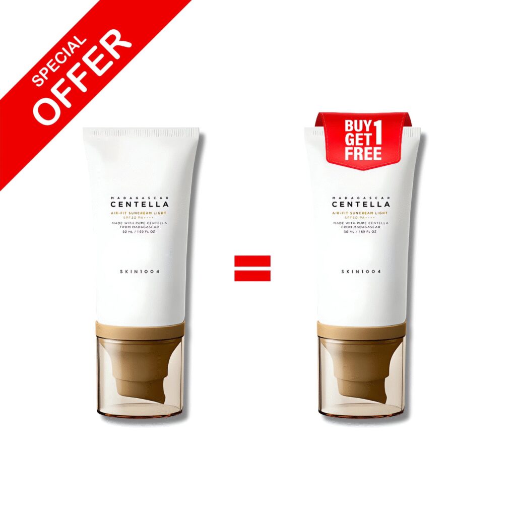 Buy 1 get 1 free skin1004 madagascar centella air-fit suncream light 50ml