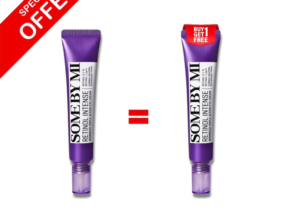 Buy 1 get 1 free some by mi retinol intense advanced triple action eye cream 30ml