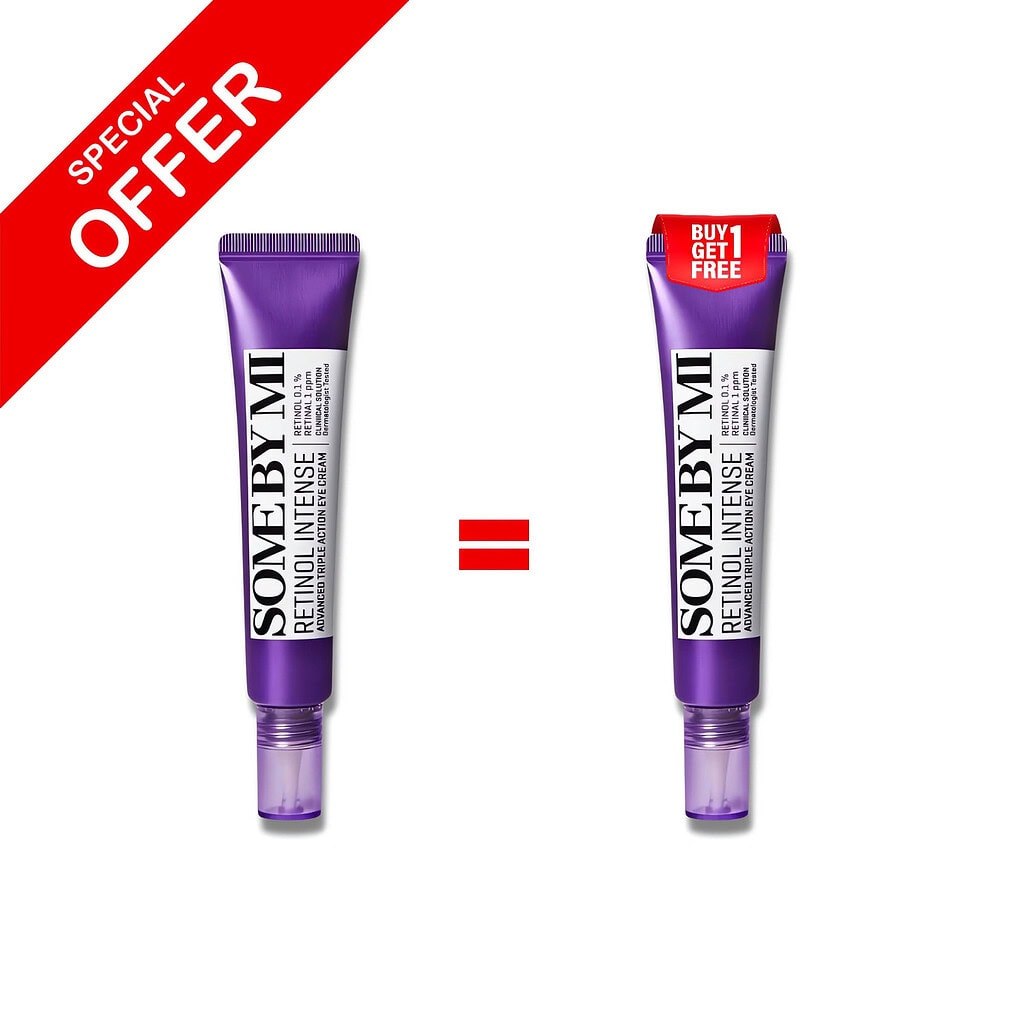 Buy 1 get 1 free some by mi retinol intense advanced triple action eye cream 30ml