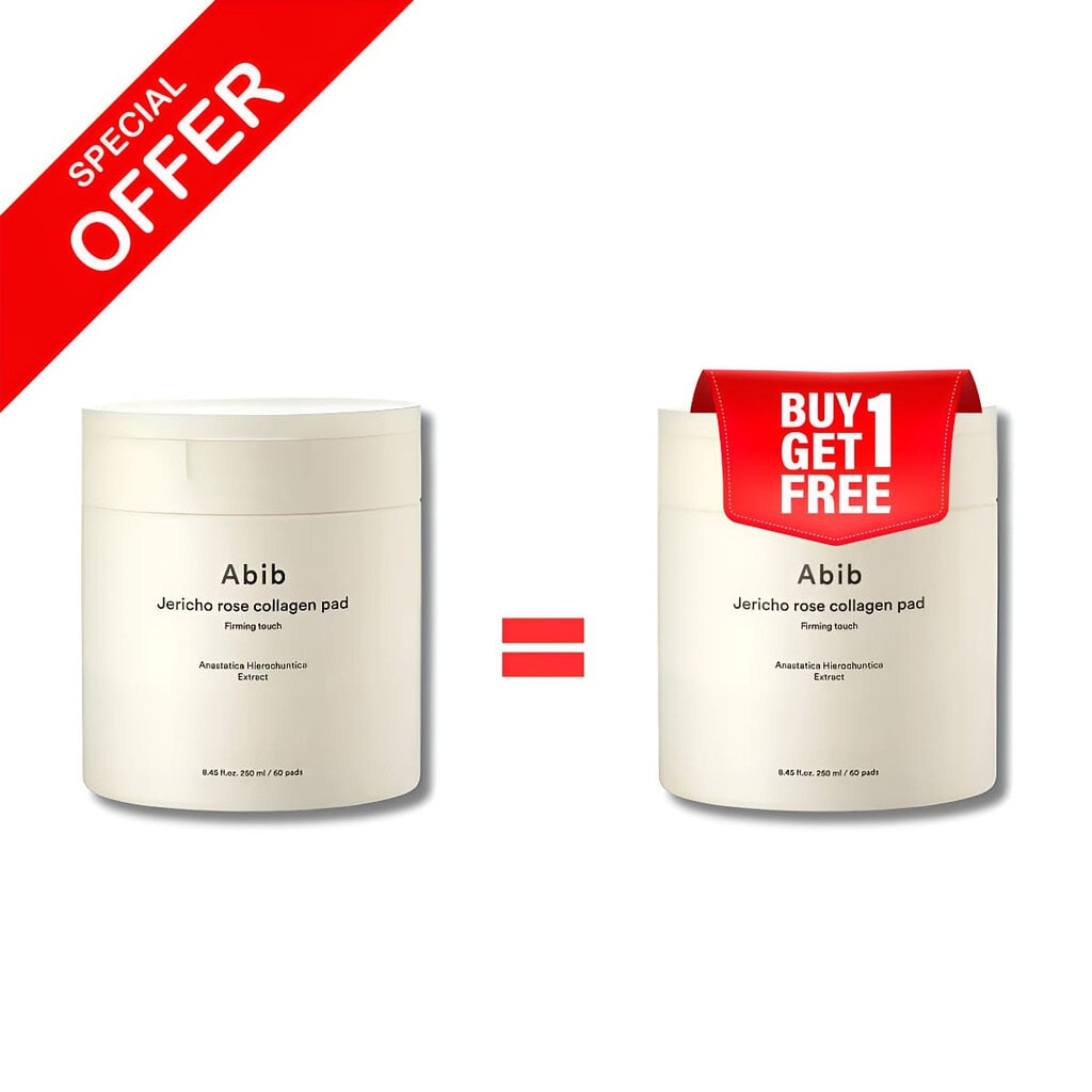 Buy1 get1 free abib jericho rose collagen pad firming touch 60pcs