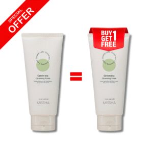 Buy1 get1 free missha creamy latte green tea cleansing foam 172ml