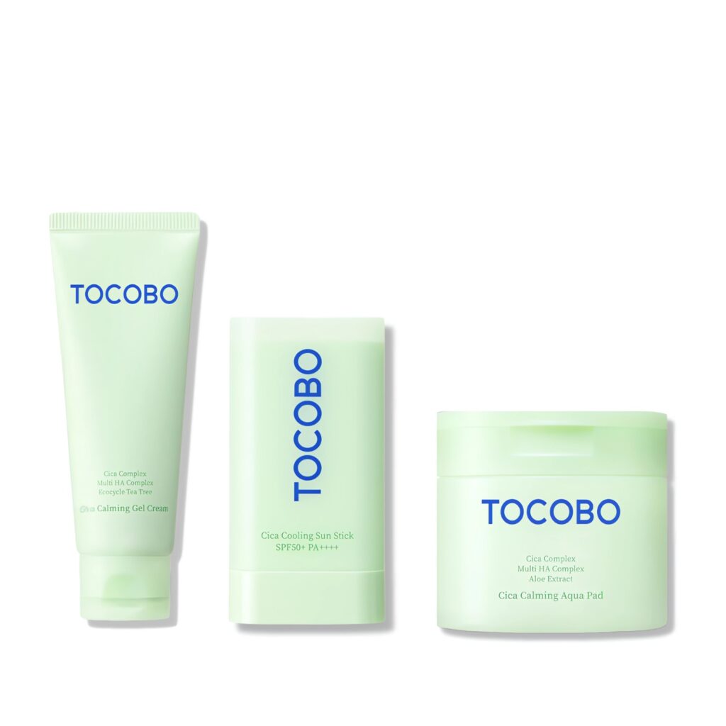 Tocobo cica calming aqua sun stick set
