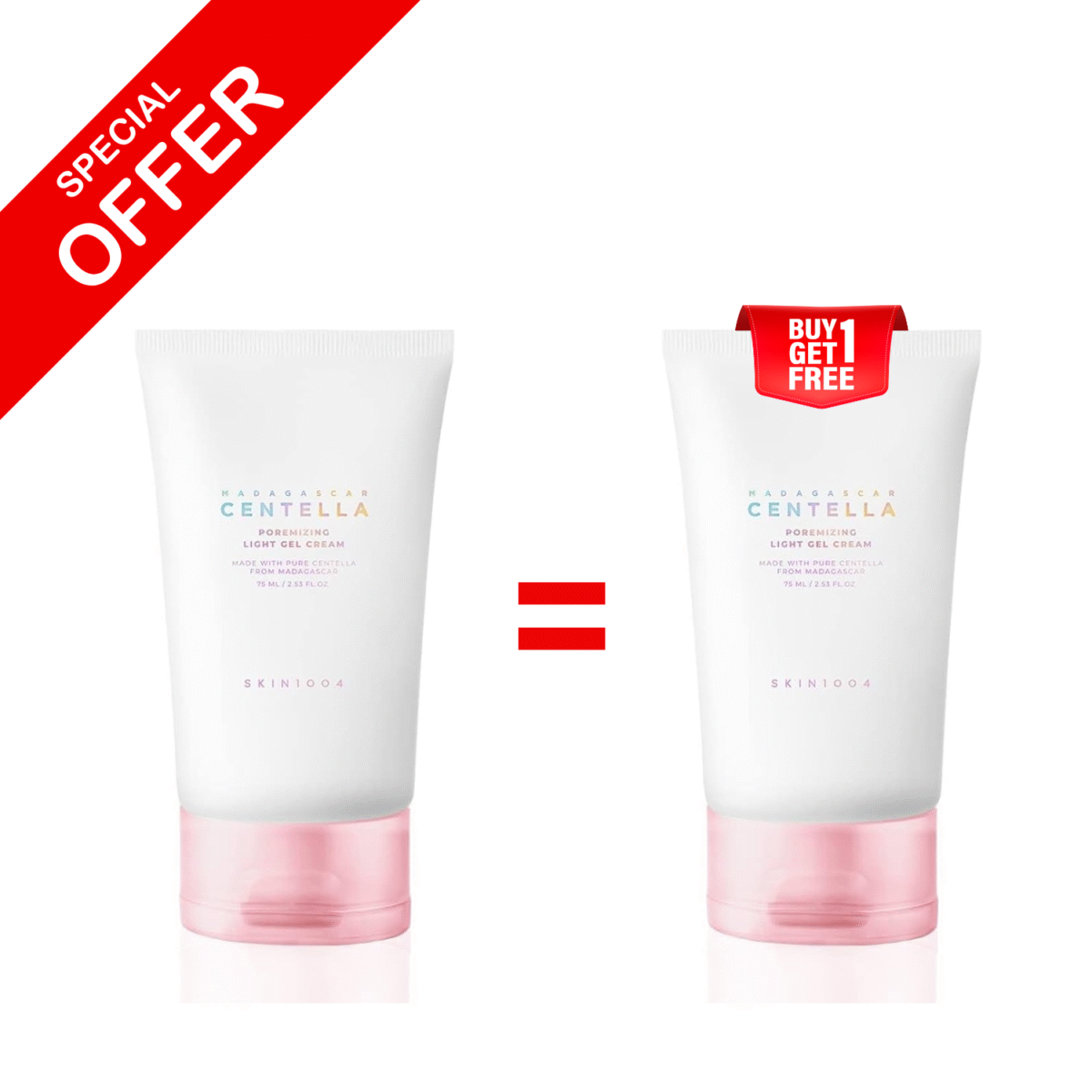 Buy 1 get 1 free skin1004 centella poremizing light gel cream 75ml