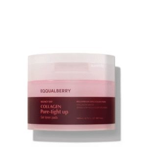 Eqqualberry collagen pore tight up gel toner pads (60ea)