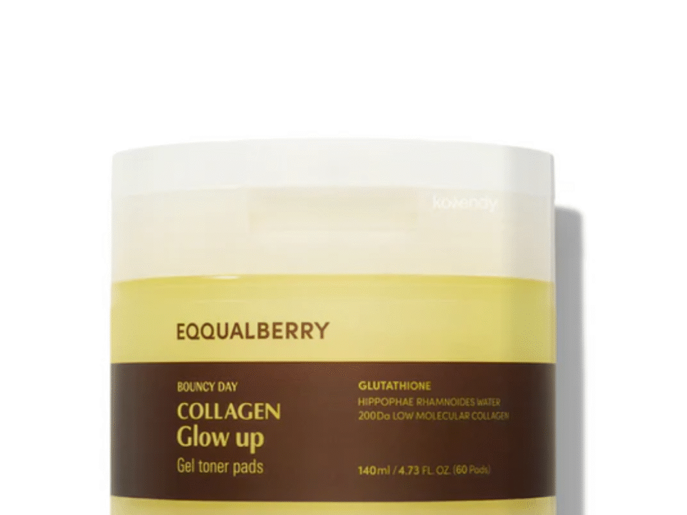 Eqqualberry collagen glow up gel toner pads (60ea)
