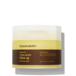 Eqqualberry collagen glow up gel toner pads (60ea)