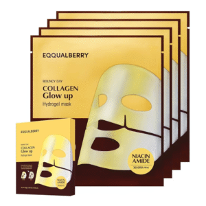 Eqqualberry collagen glow up hydrogel mask (4ea)