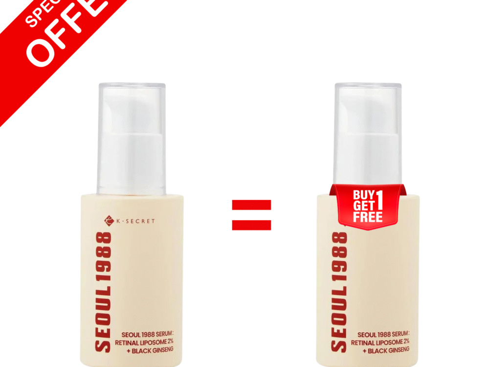 Buy 1 Get 1 Free KSECRET SEOUL Retinal Liposome 2% + Black Ginseng 30ml